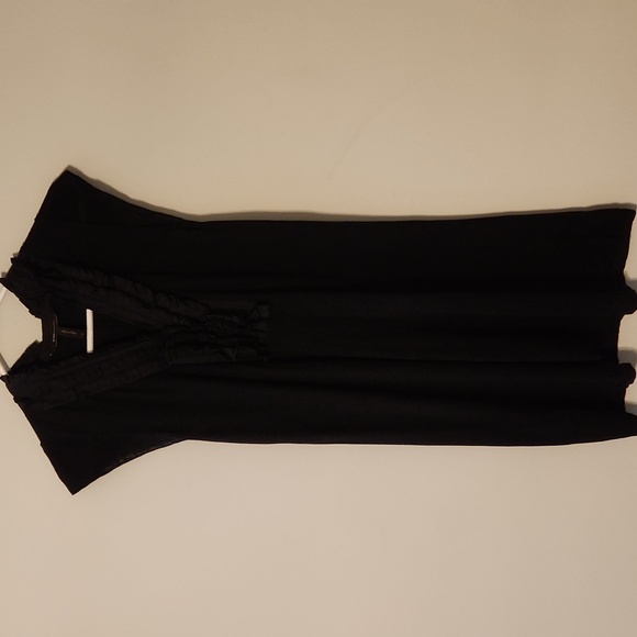 BCBGMAXAZRIA Silk Blend Black Dress Size Small - Picture 4 of 8